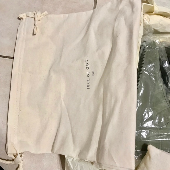 Fear Of God Army Green Military High Top Sneakers - Picture 3 of 8